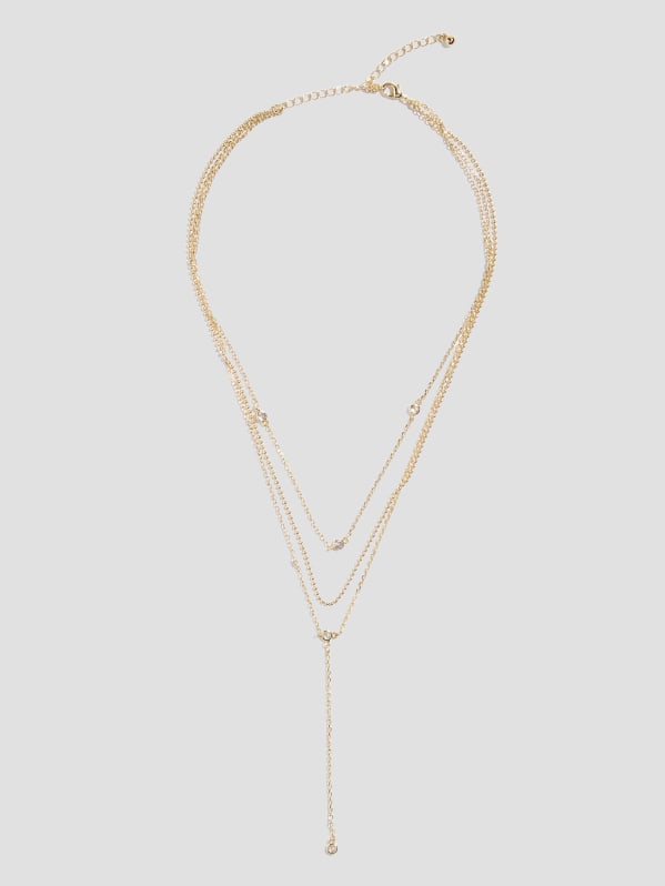 Layered clearance y necklace