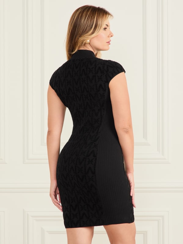 Marciano Hermione Cap Sleeve Sweater Dress - Muted Stone - 42