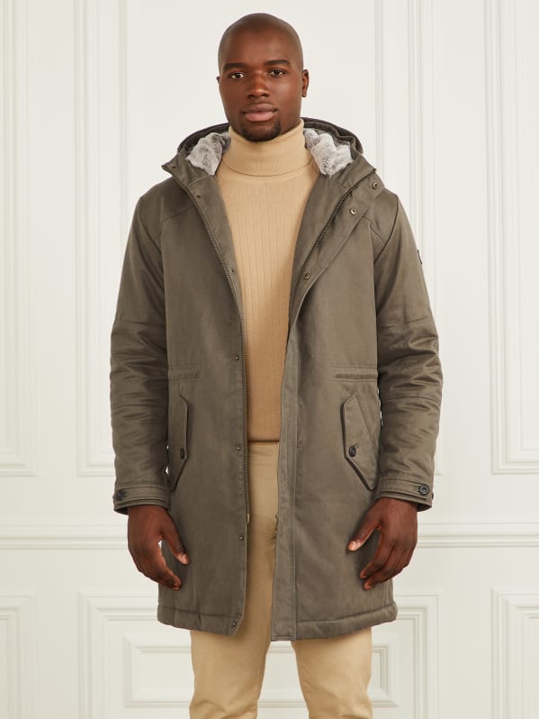 Guess hooded parka store