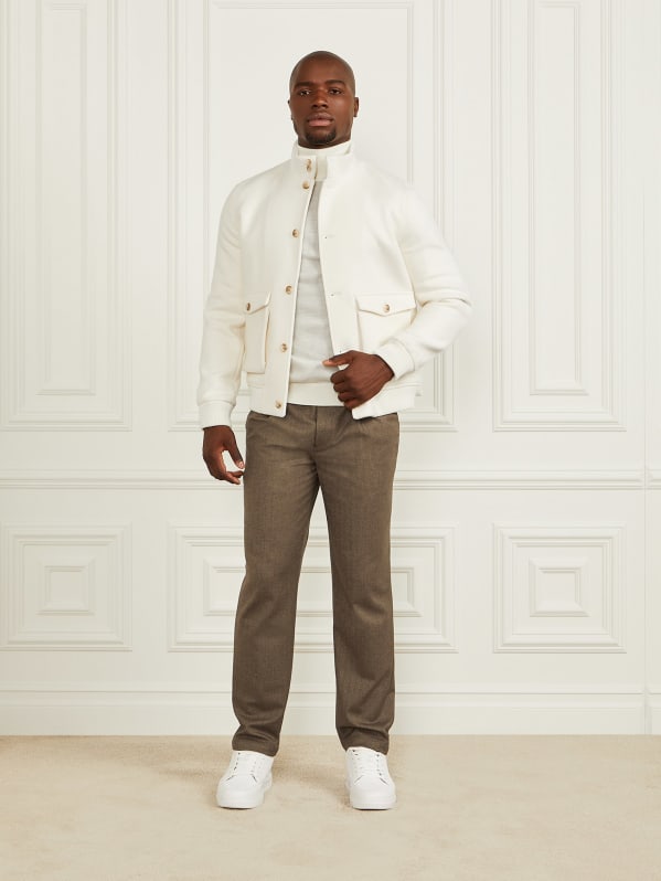Wool Blend Jacket GUESS Canada