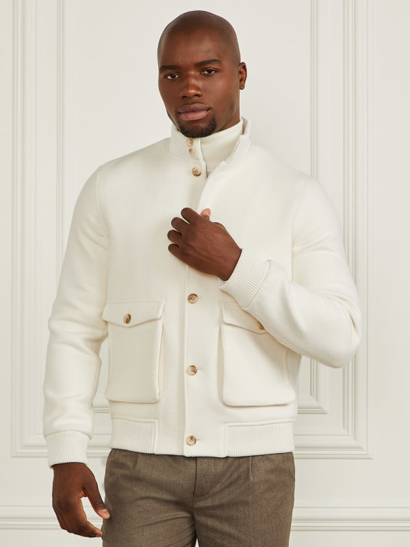 Wool Blend Jacket GUESS Canada