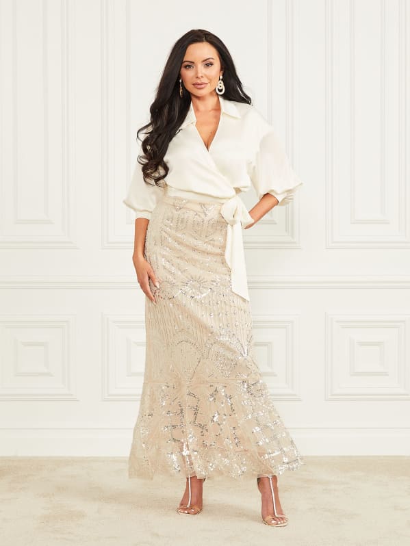 Crystals Embroidered Skirt | Marciano