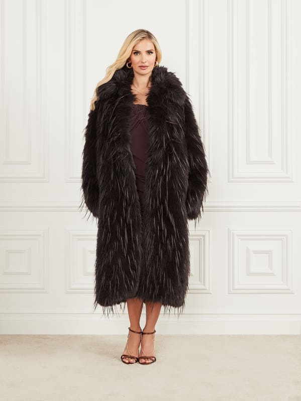Guess faux fur coat online