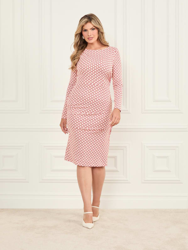Eco Alanis Midi Dress GUESS Canada