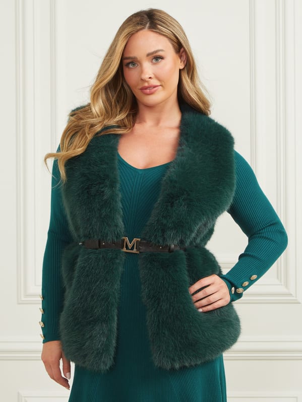Chloe Faux Fur Vest GUESS