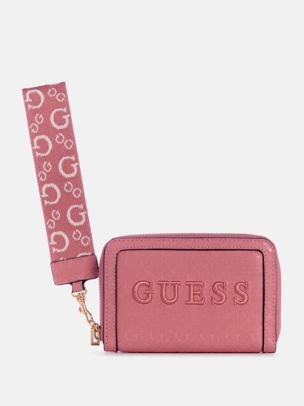 Pink guess wallet online