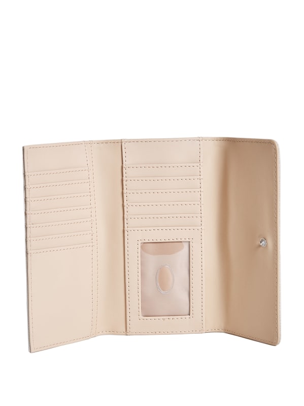 Factory Abree Glitter Slim Clutch Wallet Stone One Size