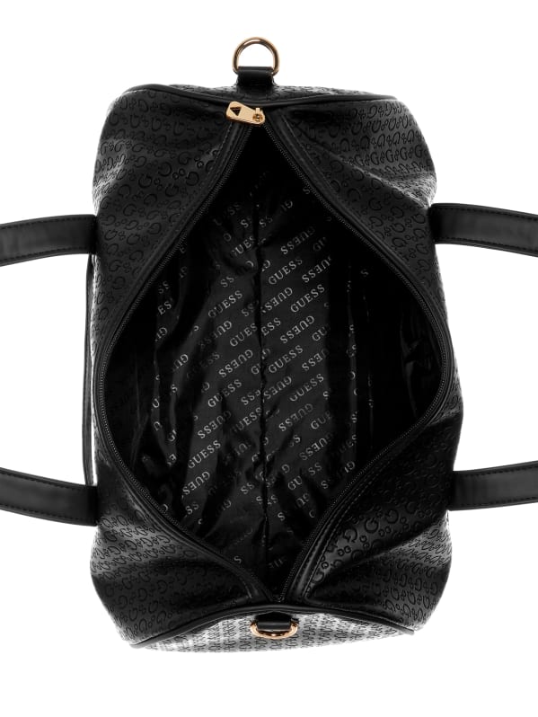 Guess factory women's logo duffle bag discount