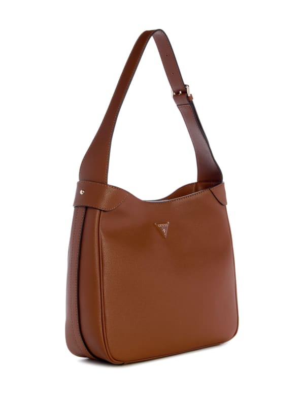 Medium leather hobo shoulder bag 2025