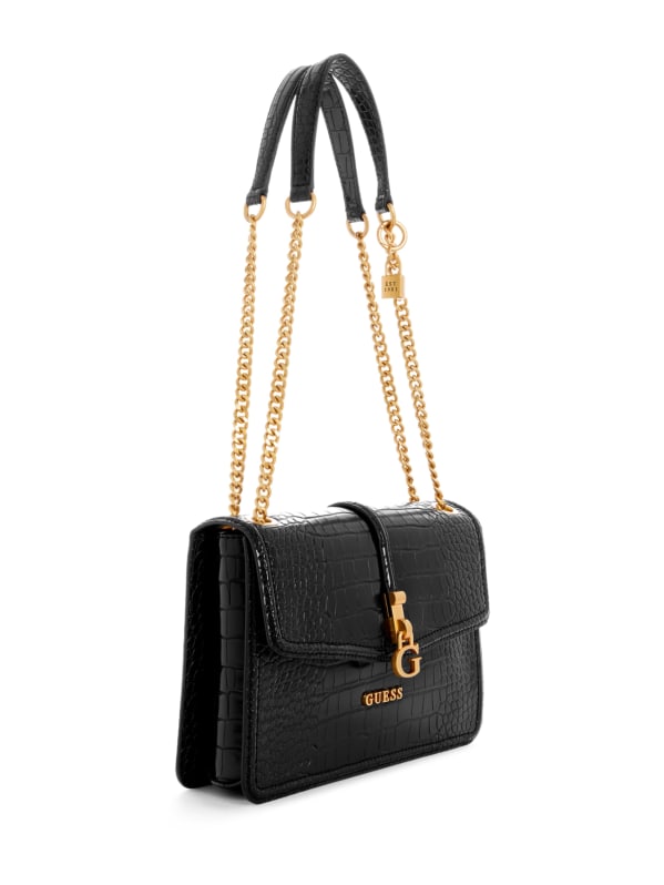 Guess G James Monogram Faux Leather Crossbody Bag