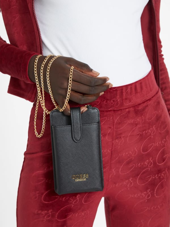 Turnlock chain shop phone crossbody