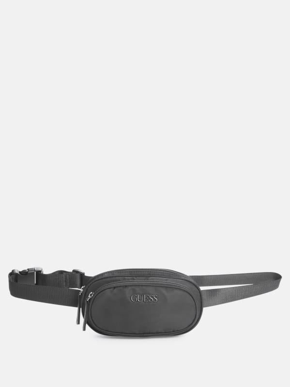 Guess belt bag black sales
