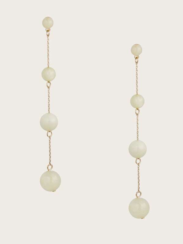 GUESS 14k Gold plated Drop Earrings Gold One Size