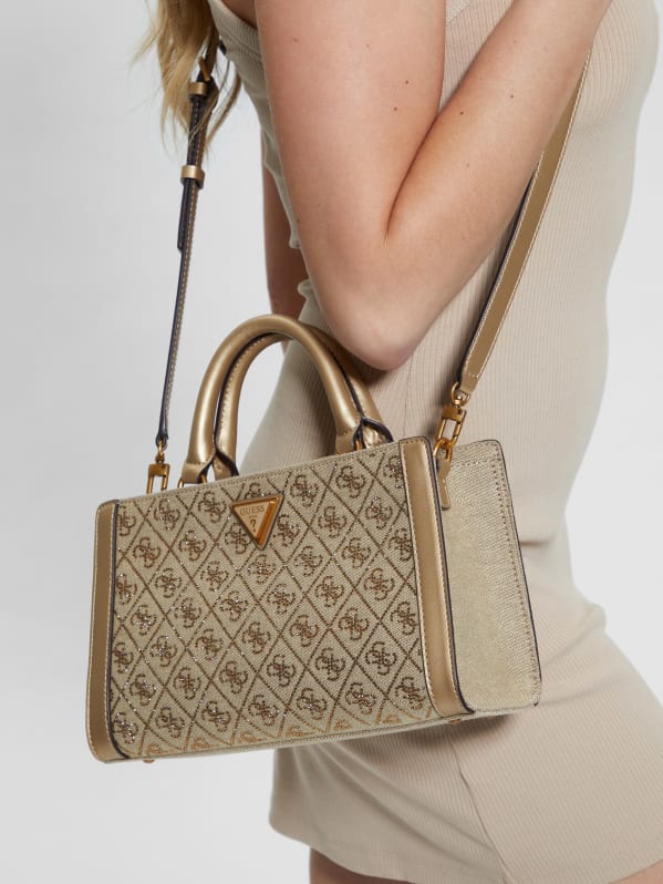 Guess Handbag Dili female beige logo print size One Size