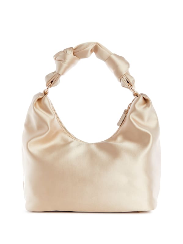 Velina Satin Hobo Bag GUESS