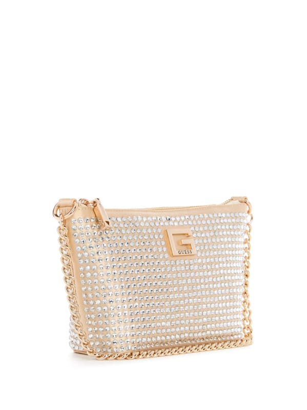 Gilded Glamour Mini Top Zip Bucket Bag GUESS