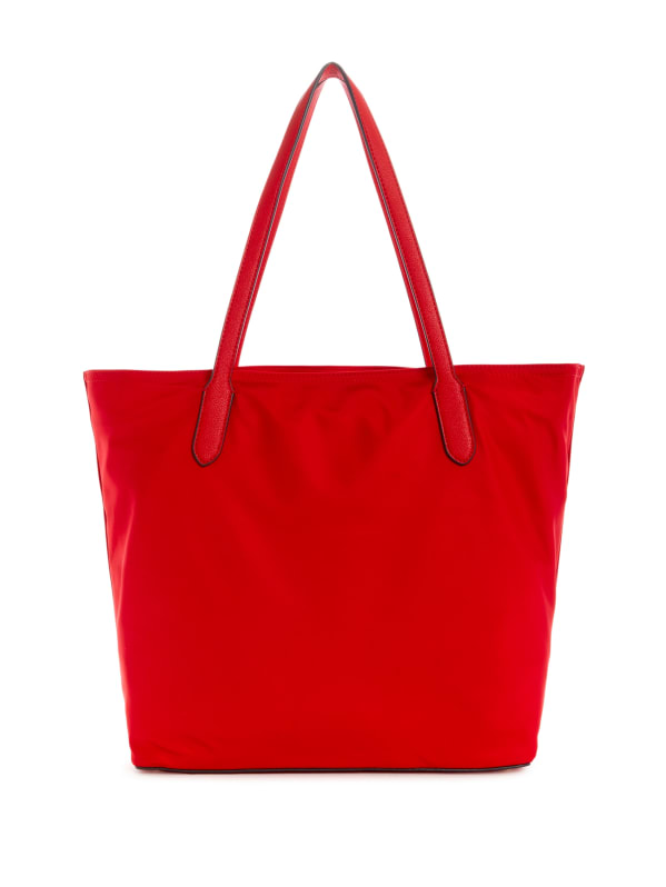 Guess red tote bag discount