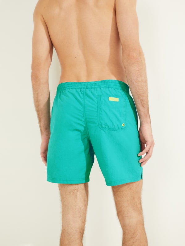 Guess teal store nylon active shorts