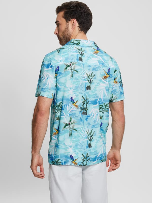 Guess hawaiian shirt sale