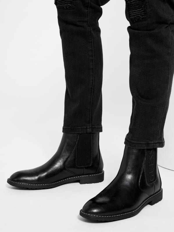 G by guess men's jeb chelsea boots clearance