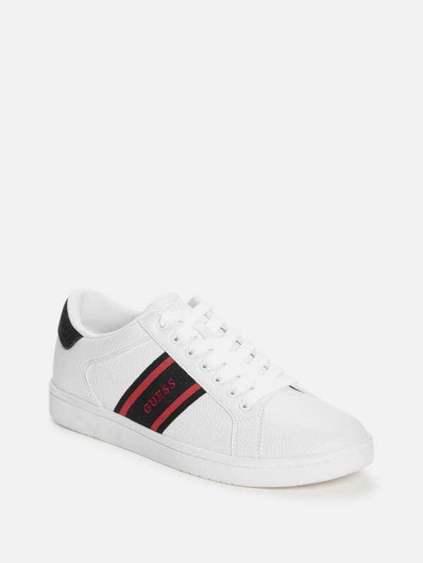 Locey Striped Low Top Sneakers GUESS Factory Ca