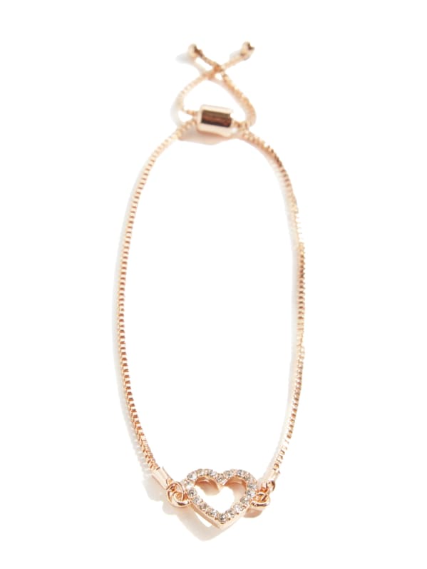 Rose Gold Tone Heart Necklace