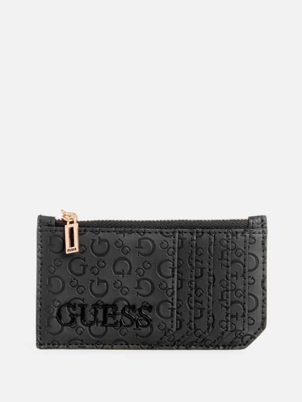 Bowie Debossed Logo Card Case