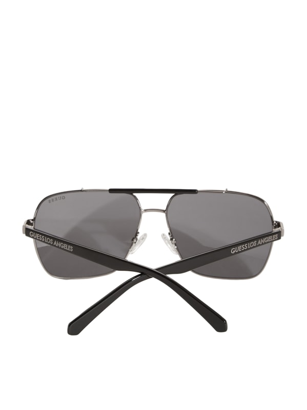 Guess Factory Men's Metal Navigator Sunglasses