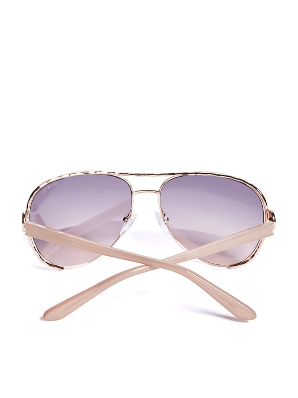 Factory Tinted Aviator Sunglasses Pink