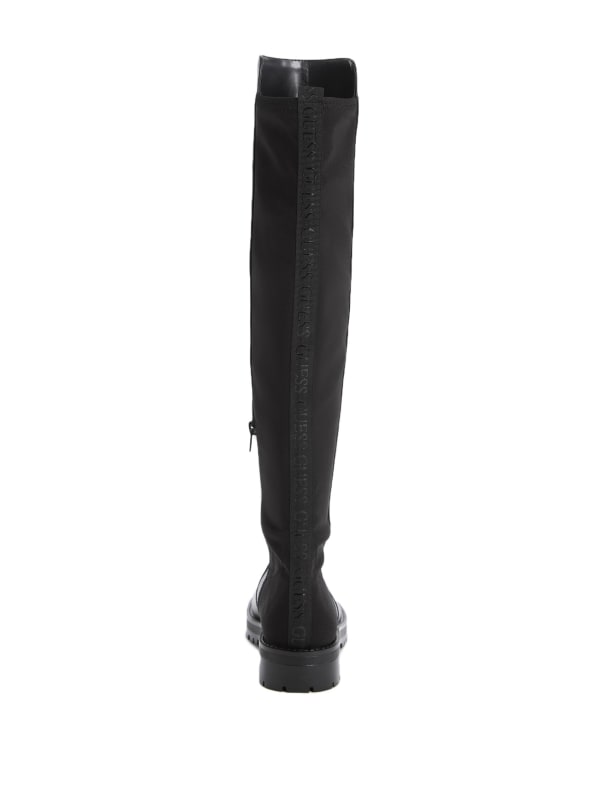 Analin Knit Panel Riding Boots GUESS Factory Ca