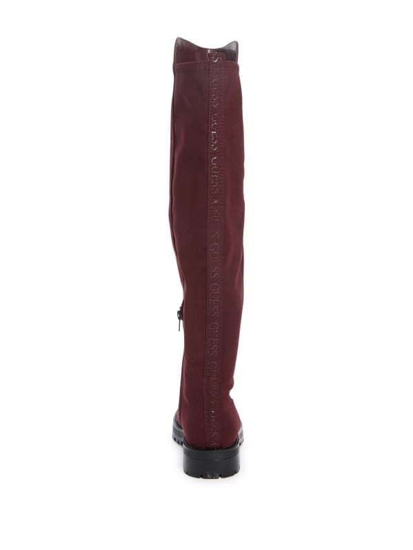 Guess burgundy boots new arrivals