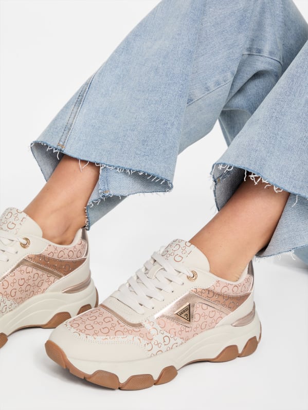 Sneakers rosa guess on sale