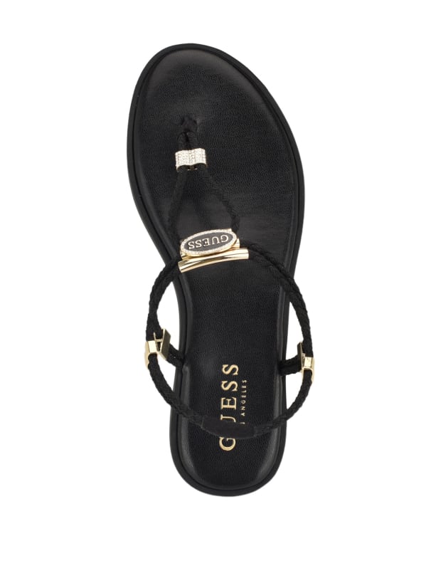 Casens Stretch Cord Backstrap Sandals GUESS Factory