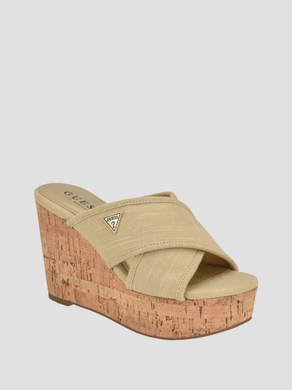 Factory Cloys Summer Wedges Gold 7