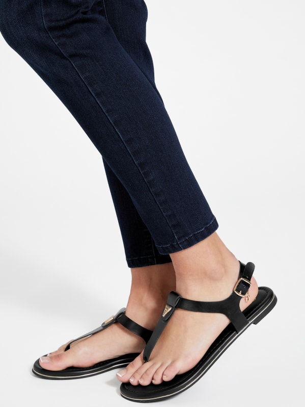 Factory Dorrys T strap Sandals Black 8