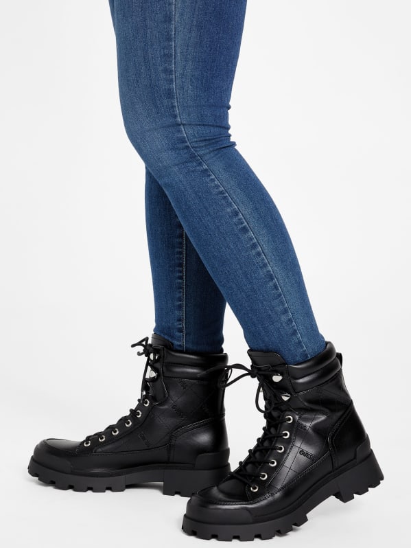 Guess military boots sales
