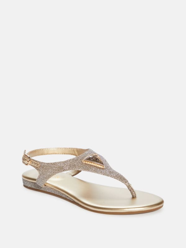 Guess t strap sandals hot sale