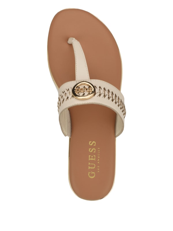 Guess tan sandals hot sale