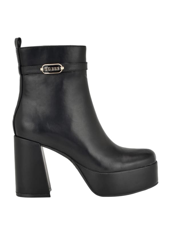 Platform on sale heel booties