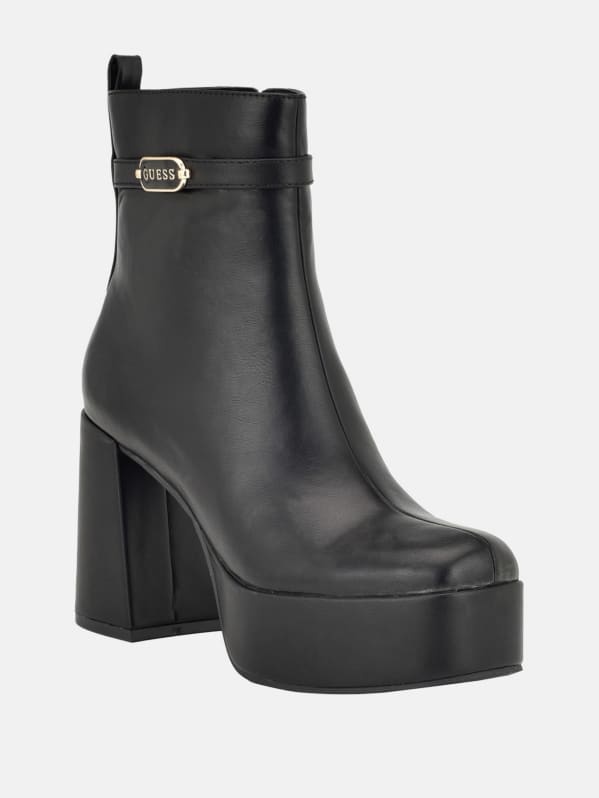 Guess platform booties top