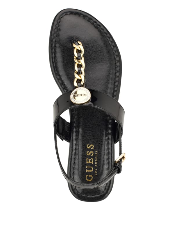 Guess t strap 2025 sandals