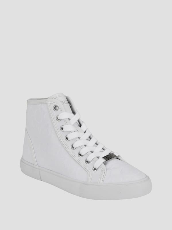 Factory Masons Canvas High top Sneakers White 7.5