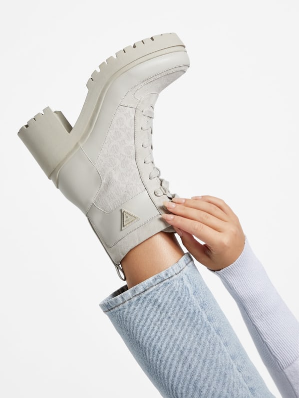 Guess discount white boots