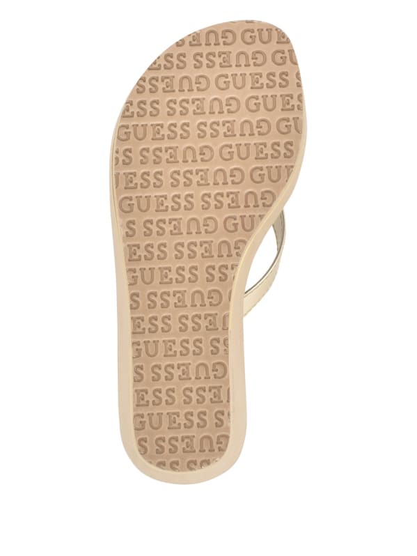 Sans Heart Logo Wedge Sandals GUESS Factory Ca