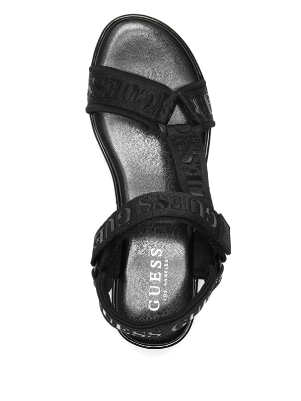 Factory Saylir Platform Wedge Sandals Black 10