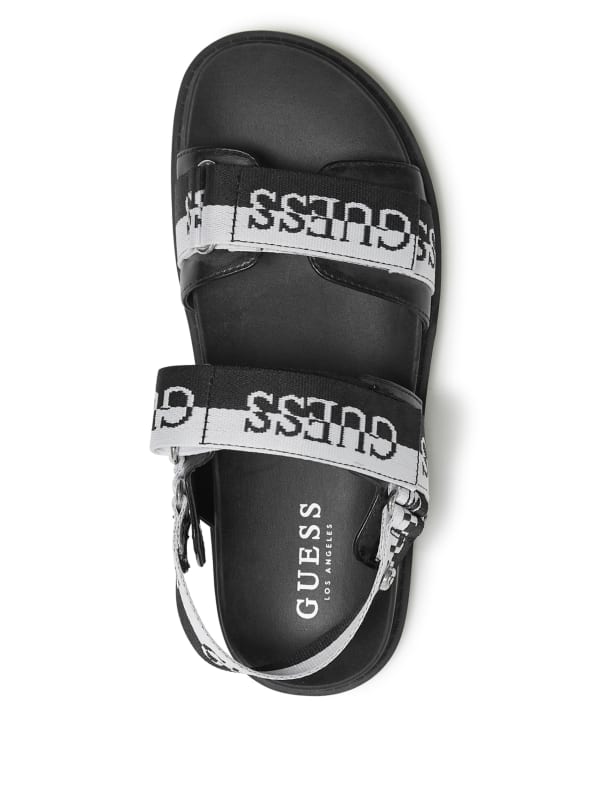 Black velcro sandals hotsell