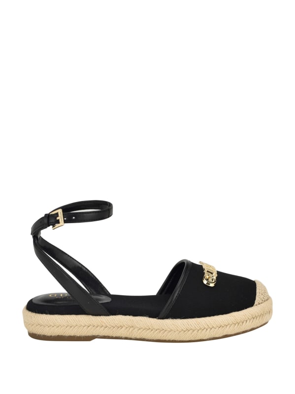 Black espadrille flatform sandals sales