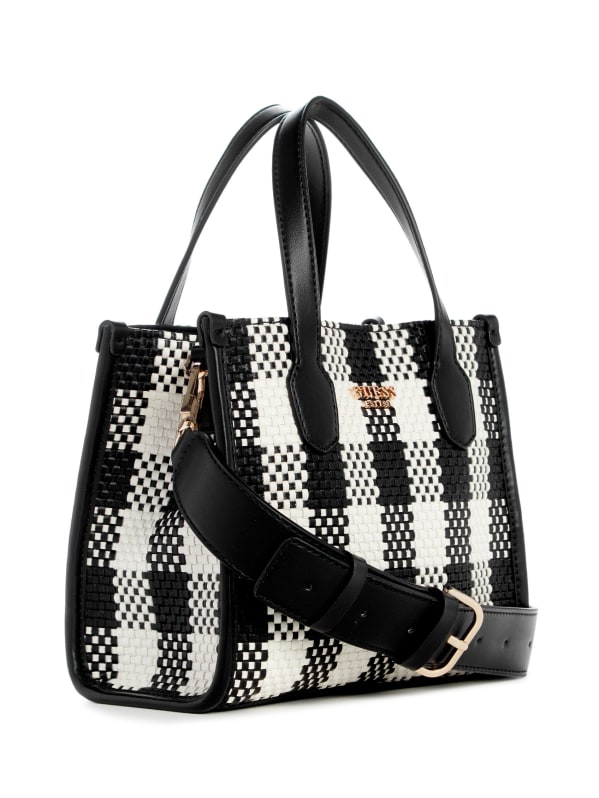 Guess Silvana Gingham Mini Tote