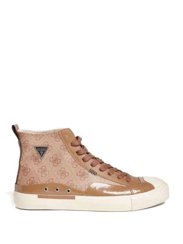 Guess brown sneakers clearance