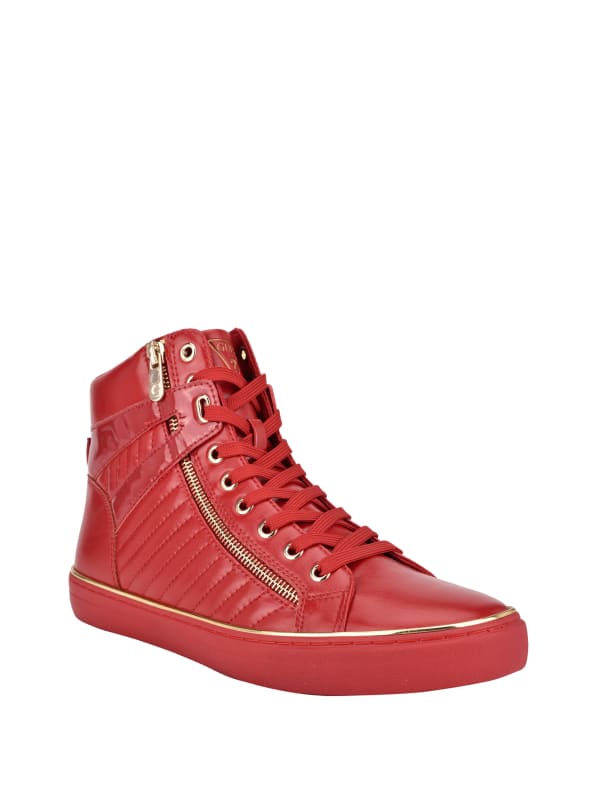 High top guess sneakers top